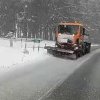 Ninsori în zona de munte a județului Suceava. Drumarii au acționat în pasul Palma pentru degajarea zăpezii de pe carosabil