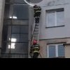 Incendiu la izolația unui bloc din Luduș
