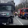 Dâmboviţa: O persoană a murit în urma unui accident grav pe DN 72 între un TIR şi un autoturism. Traficul este blocat în zonă