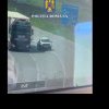 Depășire periculoasă, filmată din elicopterul Poliției. Ce a pățit șoferul – VIDEO