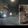 Șofer de 19 ani filmat când coboară nevătămat din jumătatea din față a mașinii rupte în două, pe un bulevard din Oradea
