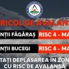 Pericol de gradul 4 de avalanșe în Munţii Făgăraş şi în Masivul Bucegi