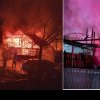 FOTO! Incendiu devastator în Slănic-Moldova, cauzat de un scurtcircuit