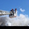 Incendiu puternic la o fabrică de cherestea din Comănești. Pompierii intervin în aceste momente