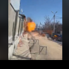 Momentul în care o dronă ucraineană lovește clădirea primăriei din Belgorod. Cel puțin doi răniți
