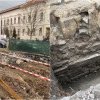 Un zid roman a fost descoperit la 4 metri adâncime, în Cluj-Napoca, pe șantierul unui viitor parc. 