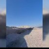 VIDEO Pe plajele lărgite din Mamaia s-au format pereți de nisip înalți de un metru