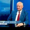 PROMO. Igor Dodon la UNInterviu: Maia Sandu vrea să câștige alegerile cu două șmecherii și doi „vornicei” - un balabol și un tractorist