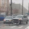 Trei dintr-o lovitură: Un Mercedes, un Audi și un Renault, avariate, după un accident din centrul capitalei