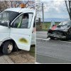 Un microbuz de la „serviciul rutier” a boțit un BMW, la Orhei: Ar fi virat, fără să se asigure