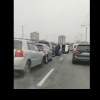 (video) Accident în lanț în capitală: Patru mașini s-au tamponat, pe viaduct