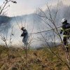 Intervenție a pompierilor din Sebeș pentru stingerea unui incendiu de vegetație uscată, izbucnit pe strada Cloșca