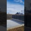 VIDEO A luat foc un perete al noului terminal de la Aeroportul Craiova