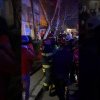 (VIDEO) Apartament distrus într-un incendiu violent la Târgu Jiu. Un bărbat s-a intoxicat cu monoxid de carbon