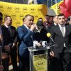 (VIDEO) Candidaţii AUR şi George Simion, scandal cu jandarmii la Craiova