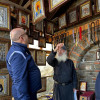 Imagini cu Ion Mînzînă, președintele CJ Argeș, pe Sfântul Munte Athos
