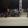 ACTUALIZARE: Beat și cu permisul suspendat, a intrat cu mașina într-un stâlp de electricitate. VIDEO