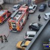 Incendiu la un apartament situat în municipiul Târgoviște, pe Bulevardul Mircea Cel Bătrân