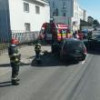 Carambol cu trei mașini implicate după ce o șoferiță a ieșit dintr-o curte fără a se asigura