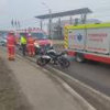 Trafic blocat în Șcheia după un accident dintre un autoturism și o motocicletă