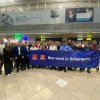 Acțiune PSD și PES Romania, la aeroportul Henri Coandă: au întâmpinat primii pasageri sosiți din statele membre ale spațiului Schengen