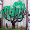 Artistul Banksy a confirmat că el este autorul unei mari picturi murale care a apărut în nordul Londrei / FOTO