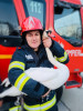 Lebădă salvată de pompieri, din stufărişul râului Crişul Repede, în Oradea