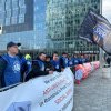 National Trade Union Bloc is picketing Romexpo, where the EPP Congress is unfolding