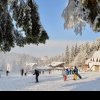 Strat de zăpadă de 30 de centimetri pe pârtiile din Poiana Braşov. Mii de turişti petrec weekendul în zonă, unde are loc festivalul Massif