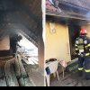 FOTO: Bătrână de 93 de ani, din Alba, găsită moartă într-un incendiu. Casa în care locuia a luat foc