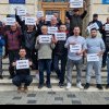 VIDEO: Trei taximetriști din Alba Iulia intră în greva foamei. Protest al șoferilor de taxiuri față de firmele Bolt și Uber