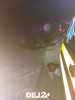 ACCIDENT la ieșire din Spermezeu spre Căianu Mic. O mașină s-a răsturnat – FOTO