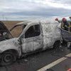 Incendiu pe centură: un autoturism a luat foc
