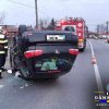 Dâmbovița: O șoferiță de 21 de ani a scăpat cu viață după ce s-a răsturnat cu mașina