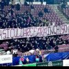 Ce banner au afișat suporterii de la CFR Cluj la ultima partidă jucată pe stadionul din Gruia
