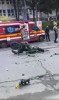 Motociclist accidentat în fața Tribunalului Sălaj