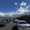 ACCIDENT pe autostrada A10 Sebeș-Turda: O mașină a intrat în parapet, pe sensul Teiuș-Alba