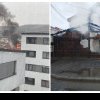 Incendiu în Florești vizibil din toată localitatea - FOTO