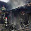 Incendiu în localitatea Mănășturu Românesc! Pompierii s-au luptat cu flăcările timp de două ore