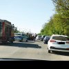 Accident pe strada Constantin Ene. O mașină s-a răsturnat