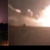 Explozii puternice și un incendiu uriaș pe un aerodrom militar din Crimeea unde rușii își țin elicopterele de atac