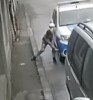 Europol, după ce a publicat imagini cu un bărbat care taie anvelopa unei mașini de poliție: Autorii morali, parlamentarii României – VIDEO