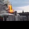 Incendiu puternic la Copenhaga/Imagini cu flăcările uriașe. Clădire emblematică a capitalei daneze, afectată – VIDEO
