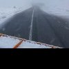 Ninge pe Transalpina/Apel al drumarilor către şoferi: Nu vă deplasaţi în zonele montane dacă nu aveţi autovehiculele echipate – VIDEO