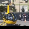 A aterizat cu elicopterul la benzinărie ca să alimenteze de 50 de lei - VIDEO