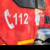Accident straniu în Neamț: Un șofer a intrat cu mașina într-un buldozer, a declanșat un incendiu și apoi a fugit de la locul accidentului