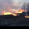 Incendiu de vegetaţie uscată care s-a extins pe 50 de hectare, în Prahova