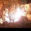 Incendiu puternic la o anexă din apropierea unui spital din Arad. Panică uriașă printre pacienți