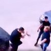 Candidatul PSD la primăria Brădeni, bătut cu biciul de fratele primarului PNL, în timp ce filma cu drona proprietățile familiei edilului. VIDEO