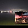 Mercedesul de lux al unui șofer de 18 ani a ars, în Chiajna, lovit de gard de beton: „Se văd flăcările de pe Lacul Morii!”. VIDEO